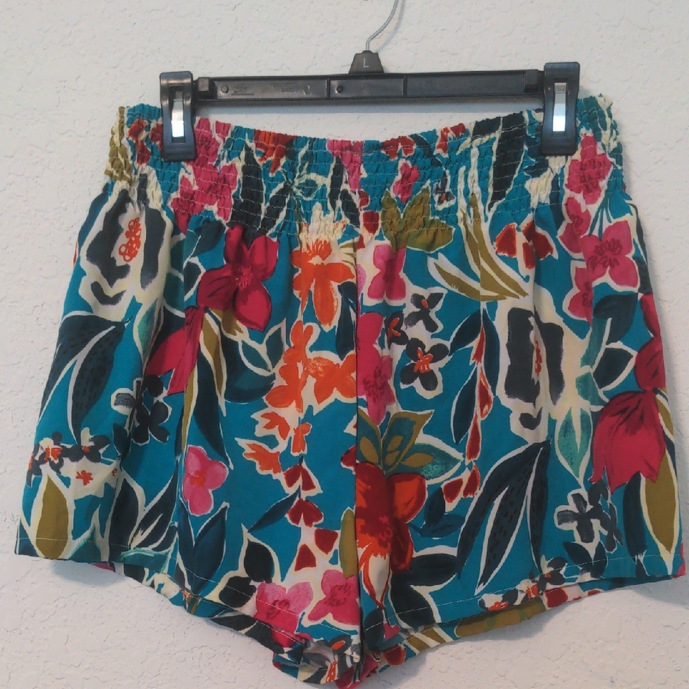 SHEIN Multicolor Floral High Waist Shorts. Size XL
